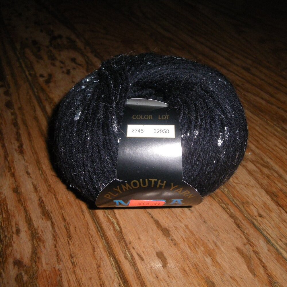 1 Ball Plymouth Yarn Mira Mira Wool Metallic Yarn - Color 2745 - 114 yds.